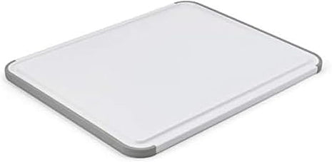 KitchenAid Classic Cutting Board with Perimeter Trench and Non Slip Edges, Dishwasher Safe, 11 inch x 14 inch, White and Gray