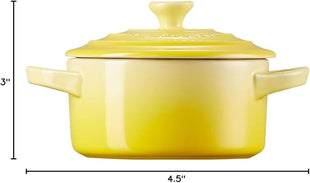 Le Creuset Stoneware Mini Round Cocotte, 8 oz., Soleil