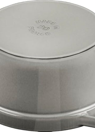 STAUB Cast Iron Roaster/Cocotte, Round, 26 cm, 5 L, Graphite Grey