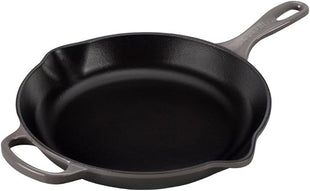 Le Creuset Enameled Cast Iron Signature Iron Handle Skillet, 10.25", Oyster
