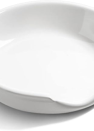 LE TAUCI Ceramic Spoon Rest, 4.8 Inch Spoon Rest for Stove Top, Spoon Holder for Kitchen Counter, Coffee Spoon rest, Utensil Rest for Cooking, True White