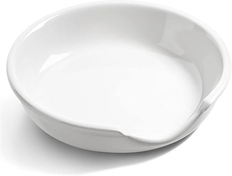 LE TAUCI Ceramic Spoon Rest, 4.8 Inch Spoon Rest for Stove Top, Spoon Holder for Kitchen Counter, Coffee Spoon rest, Utensil Rest for Cooking, True White