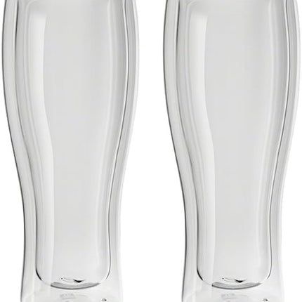 Zwilling 39500-214 Double Wall Glass Beer Tumbler, Set of 2, 14.1 fl oz (410 ml), Heat Resistant, Double Wall Construction, Tumblers