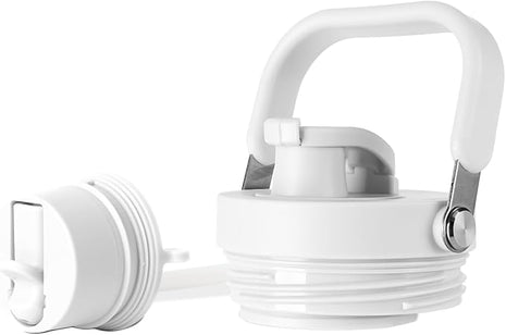 Simple Modern Tumbler Lid with Straw & Chug | Reusable Replacement ONLY Fits Simple Modern Stainless Steel Trek Pivot Water Bottle Jug | 30oz-128oz Compatible | Trek Pivot Collection | Winter White