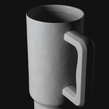 Simple Modern Halloween 40 oz Tumbler with Handle and Straw Lid | Leak-Proof Insulated Stainless Steel Water Bottle Travel Mug | Gifts for Women Men Him Her | Trek Signature | Cute Ghosts