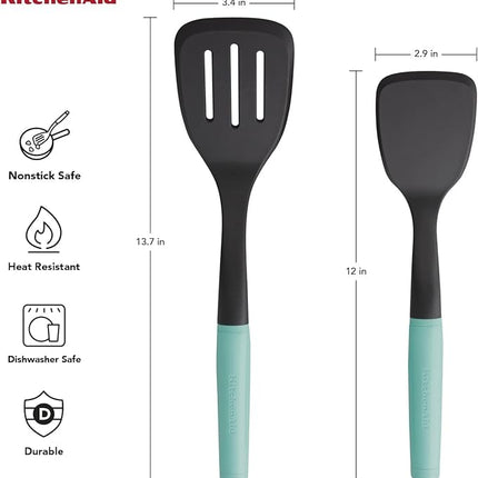 KitchenAid Universal Turner Set, 2-Piece, Aqua Sky