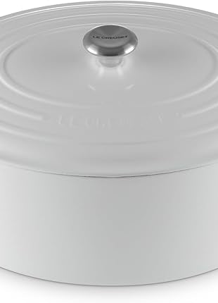 Le Creuset Enameled Cast Iron Signature Oval Dutch Oven, 15.5qt., White