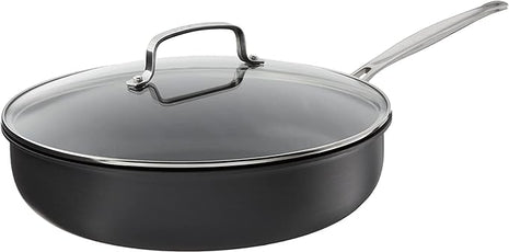 Cuisinart 12-Inch Deep Fry Pan w/Cover, Chef's Classic Nonstick Hard Anodized Collection, 622-30DFP1