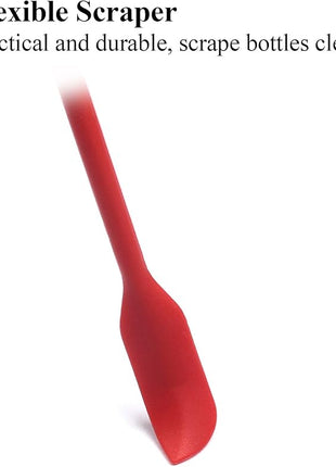 Beauty Spatula 4 PCS Makeup Spatula Mini Silicone for Cosmetics & Kitchen - 3 Sizes