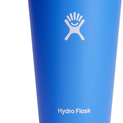 Hydro Flask All Around Tumbler Press-In Lid, Insulated Travel Mug, Stainless Steel Coffee Cup 16 Oz Cascade Blue