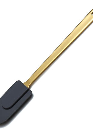 Gold Silicone Spatulas, Berglander Flexible Scrapers Baking Mixing Tool With Titanium Gold Plating, Baking Tools, Heat Resistant, Dishwasher Safe, Easy to Clean