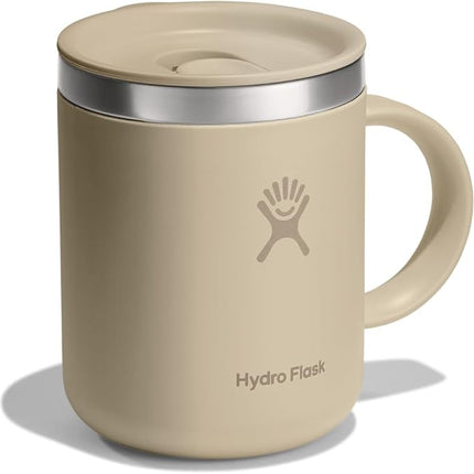 Hydro Flask Coffee Mug – Insulated Stainless Steel, Non Spill, Leak Proof Travel Mug 12 Oz Oat Tan