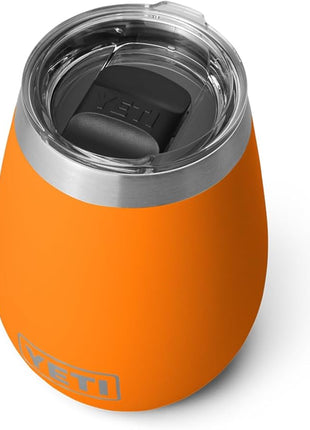 YETI Rambler 10 oz Wine Tumbler, Vacuum Insulated, Stainless Steel with MagSlider Lid, King Crab