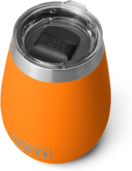 YETI Rambler 10 oz Wine Tumbler, Vacuum Insulated, Stainless Steel with MagSlider Lid, King Crab