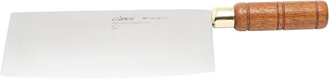 Winco Blade Chinese Cleaver w/ wooden handle – blade 8”x3 ½” overall length 12 ½”