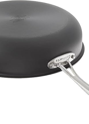Cuisinart 12-Inch Deep Fry Pan w/Cover, Chef's Classic Nonstick Hard Anodized Collection, 622-30DFP1