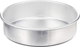 Nordic Ware Prism 9-Inch Round Cake Pan, 2-Pack, Natural