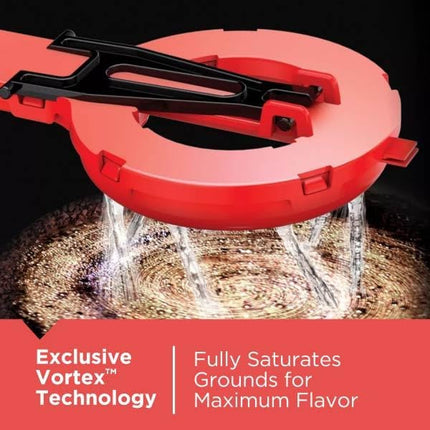 BLACK+DECKER 12-Cup Coffee Maker with Easy On/Off Switch, Easy Pour, Non-Drip Carafe with Removable Filter Basket, Vortex Technology, Black