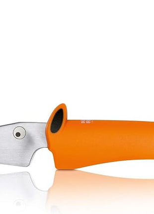 Kuhn Rikon Kinderkitchen Dog Knife Straight Blade, sharp enough to cut food but not small fingers, Orange