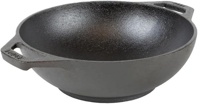Lodge 9 Inch Cast Iron Mini Wok w/Loop Handles