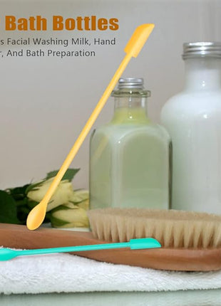 Silicone Spatula Set (3Pcs) - Mini Scraper Tool for Beauty & Food - Reach Every Last Drop, Multi-Size Spatulas for Makeup Jars, Lotion Bottles & Kitchen Containers