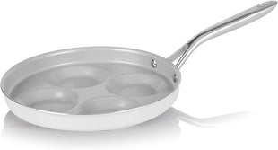 TECHEF - CeraTerra Ceramic Nonstick 4-Cup Egg Frying Pan (PFAS, PTFE, and PFOA Free), Made in Korea, (Egg Pan)