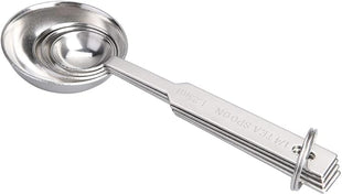 4Pcs Measuring Spoons Set, Premium Stainless Steel Metal Spoon Set, Tablespoon and Teaspoon, for Accurate Measure Liquid or Dry Ingredients, for Cooking Baking, Dishwasher Safety