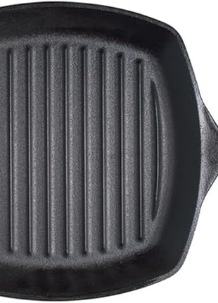 Lodge Cast Iron Grill Pan, Square, 10.5 Inch