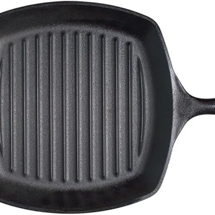 Lodge Cast Iron Grill Pan, Square, 10.5 Inch