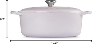 Le Creuset Enameled Cast Iron Signature Oval Dutch Oven, 6.75 qt., Shallot