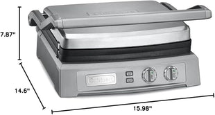 Cuisinart GR-150P1 Deluxe Electric Griddler, Stainless Steel