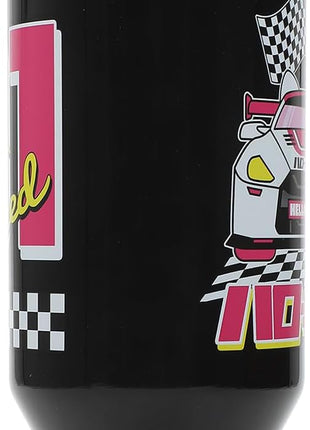 Bioworld Hello Kitty Race Car 40 Oz Black & Pink Stainless Steel Tumbler With Handle