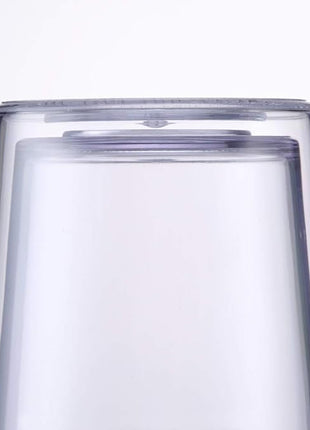 Cupture Classic 12 Insulated Double Wall Tumbler Cup with Lid, Reusable Straw & Hello Name Tags - 16 oz, Bulk Pack (Clear)