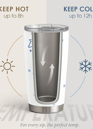 SANDJEST Inspiration Tumbler 20oz, Stainless Steel Travel Cup with Lid, Difference Maker Insulated Coffee Mug, Inspiration Gifts for Women Girls Friends Sisters on Birthday Christmas Valentine