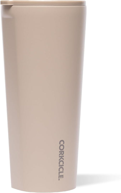 Corkcicle Classic Tumbler - Keeps Drinks Cold for 9 Hours & Hot for 3 - Triple-Insulated Stainless Steel - Holiday Tumbler Gift - 24 oz - Desert
