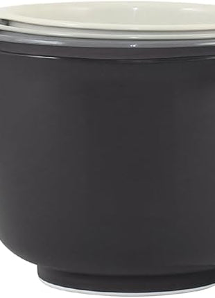 Glad Mixing Bowls with Pour Spout, Set of 4 - Nesting Plastic Bowls (1.2qt, 1.9qt, 2.8qt, and 3qt with Handle) - Non Slip Base, Dishwasher Safe Kitchen Cooking and Baking Supplies, Grey