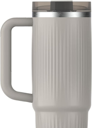 STANLEY Quencher H2.0 Tumbler with Handle and Straw 30 oz | Flowstate 3-Position Lid | Cup Holder Compatible for Travel | Insulated Stainless Steel Cup | BPA-Free | Fluted Ash Gloss