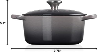 Le Creuset Enameled Cast Iron Signature Round Dutch Oven, 2 qt., Oyster
