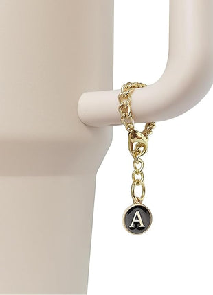 Letter Charm Accessories for Stanley Cup 2PCS Initial Name ID Personalized Handle Charm for Stanley Tumbler