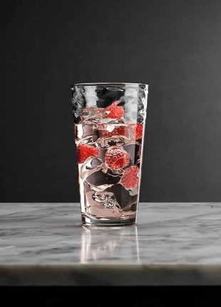 Glaver's Drinking Glasses Set of 10 Highball Glass Cups, 17 Oz Cooler Glassware. Home and Bar Everyday Basic Drinkware Elegant Kitchen Glasses for Water, Juice, Cocktails, Iced Tea.