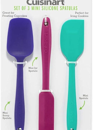 Cuisinart CTG-00-S3MSJ Mini Silicone Spatulas, Set of 3, Jewel