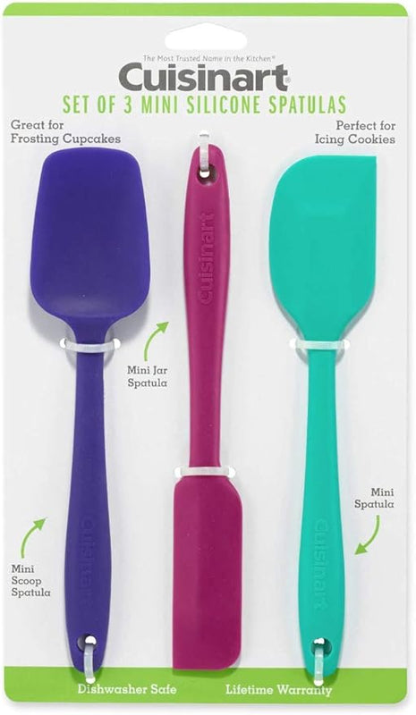 Cuisinart CTG-00-S3MSJ Mini Silicone Spatulas, Set of 3, Jewel