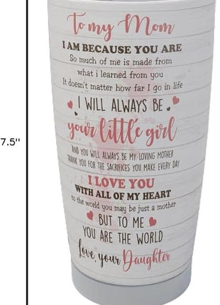 Macorner Mothers Day, Birthday Gifts for Mom Nana From Daughter - Gifts For Grandma - Stainless Steel Tumbler 20oz