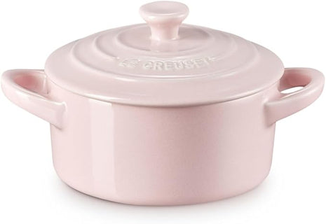 Le Creuset Stoneware Mini Round Cocotte, 8 oz., Chiffon Pink