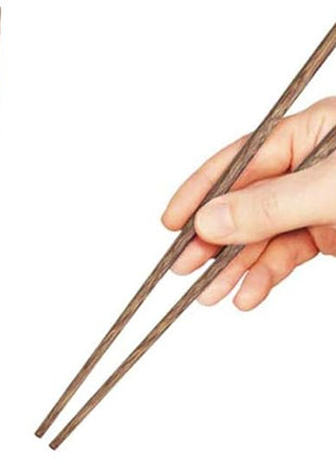 10-Pairs Wooden Chopsticks, Dishwasher Safe Chopstick,ReusableNatural Healthy, Chinese Classic Style for Kitchen, Dining Room, Gourmet, Noodles (9.8 Inch)