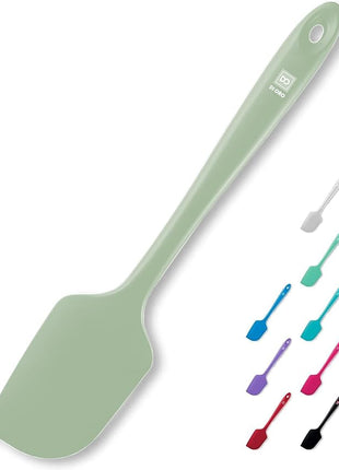 DI ORO Silicone Spatula - 600°F Heat-Resistant Rubber Kitchen Spatula for Baking, Scraping, & Mixing - BPA Free Nonstick Cookware Safe Flexible Utensil for Cooking - Seamless & Dishwasher Safe (Sage)
