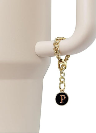 Letter Charm Accessories for Stanley Cup 2PCS Initial Name ID Personalized Handle Charm for Stanley Tumbler