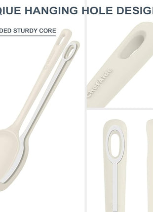 5 Pieces Silicone Spatula Set, Food Grade Rubber Spatula, Upgrade Strong Handle with Ergonomic Grip, Heat Resistant Up to 600°F for Nonstick Cookware, Cooking Candy Series