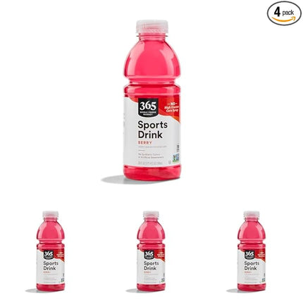 365 by Whole Foods Market, Sports Drink, Berry, 20 Fl Oz (Pack of 4)