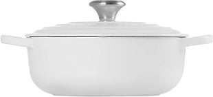 Le Creuset Enameled Cast Iron Signature Sauteuse Oven, 3.5 qt., White